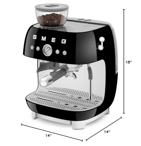 Smeg-Semi-Automatic-Espresso-Machine-Black Smeg Semi Automatic Espresso Machine Black