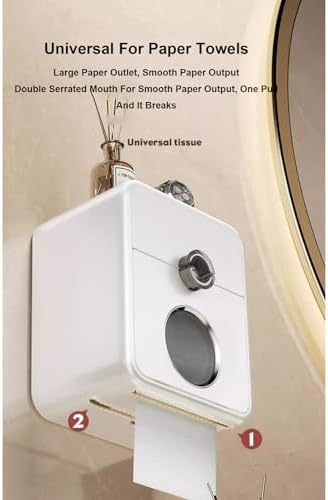 Space-Saving Wall-Mounted Bathroom Tissue Holder