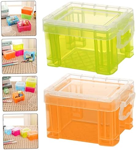 Mikinona Lidded Storage Bin for Home Office Makeup Organizer
