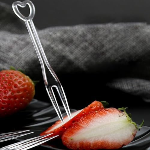 1000PCS Multi-Colored Plastic Dessert Forks