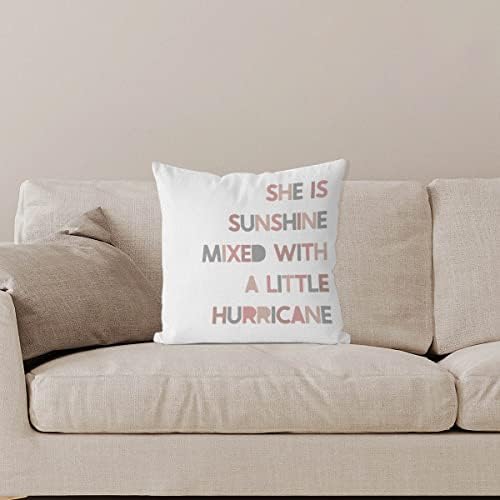 Hello Beautiful Pillow Cover 18x18 Pink