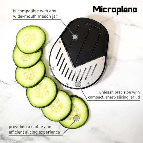 Microplane Jar Top Vegetable Slicer - Achieve Perfect Slices Every Time