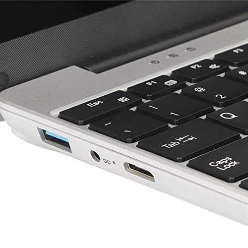 PUSOKEI 15,6 Zoll Laptop, Windows 11 Laptops, Celeron N5095 Prozessor, 16GB 128G SSD, 2K IPS Display, UHD Grafik, Webcam, 5G WiFi, BT, Tastatur mit Hintergrundbeleuchtung, Silber – Bild 7