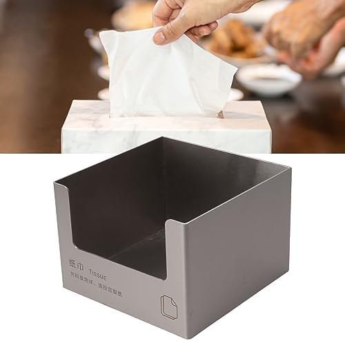 Modern Stainless Steel Square Napkin Holder for Kitchen Bathroom