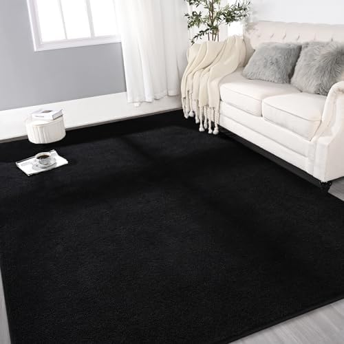 Gifeas 4x6 Black Area Rug - Thick Memory Foam Ultra Soft Non-Slip