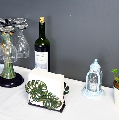 Olgift Metal Ginkgo Leaves Napkin Holder