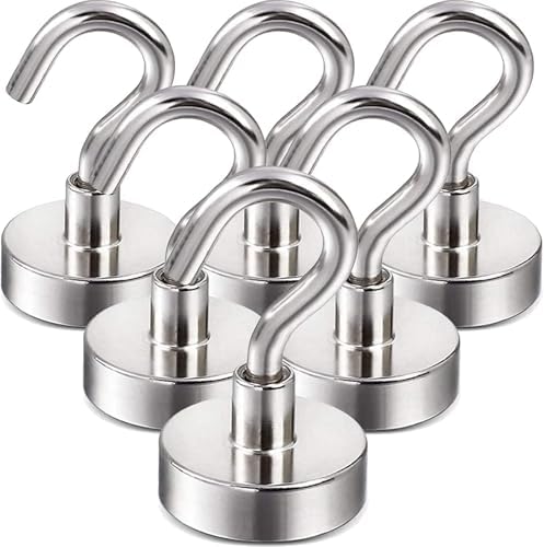 DIYMAG Magnetic HooksStrong Durable and Reliable for Classroom Fridge Office and everywhere