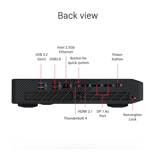 WEELIAO ROG NUC Mini-Gaming-PC, Mini-Desktop, Intel Core Ultra 9 185H, RTX 4070, 32 GB DDR5, 1 TB SSD, Win 11 – Bild 5