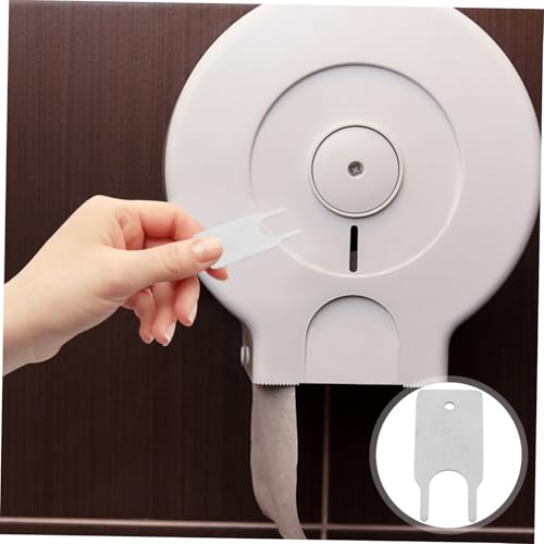 Compact Metal Toilet Paper Dispenser Key with Modern Design