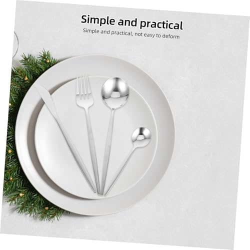PRETYZOOM Stainless Steel Dinner Fork Set for Family and Parties