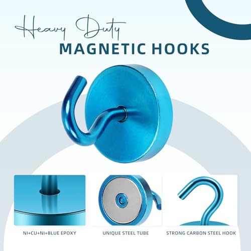 Sturdy 120LB Magnetic Hooks for Small Spaces