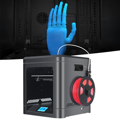 Fafeicy Tragbarer 3D-Drucker, ZD-2000 24-V-Chinesisch/Englisch-Bildschirm Metallplattengehäuse XY Linea-Druckmaschine, USB-WLAN-Druckanschluss(EU Plug 220V -Schwarz + Schwarz), 3D Drucker – Bild 8