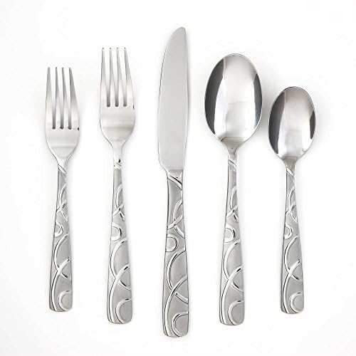 Cambridge Silversmiths 45-Piece Buffet Flatware Set Conquest Sand