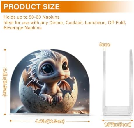 ALAZA Cute Baby Dragon Napkin Holder