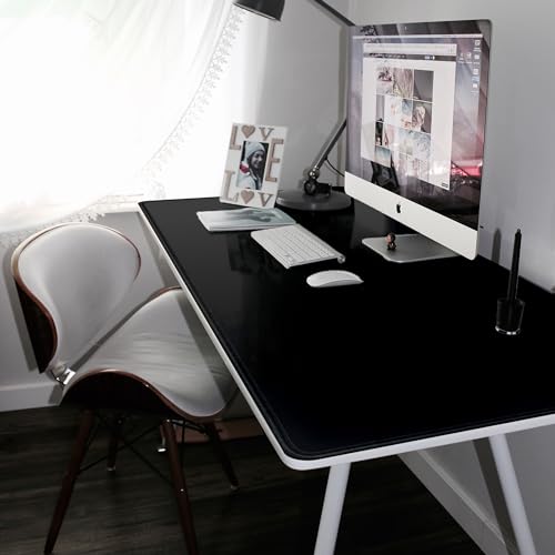 LL-COEUR XXL Schwarz Mauspad Gaming Mouse Mat Laptops Schreibtischunterlage Desk Pad (1100 x 500 x 3 mm) – Bild 4