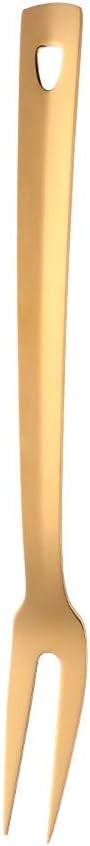BuyGo Gold Grill Fork - 1228inch Stainless Steel Cooking Fork Heat Resistant
