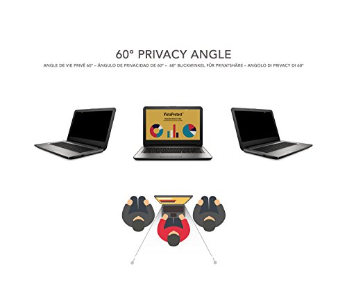 VistaProtect – Premium Blickschutzfilter & Anti-Blaulichtfilter, Privacy Filter Anti Blue Light Blickschutzfolie für Laptops & Notebooks (14″ Zoll) – Bild 4