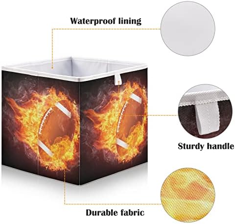 RunningBear Fire Flame Storage Basket for Kids Toys and Clothes