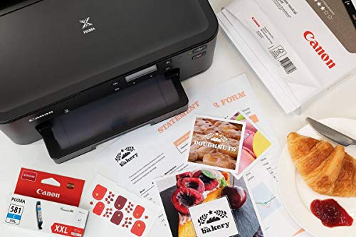 Canon PIXMA TS705 Drucker Tintenstrahl DIN A4 (WLAN, LAN, 5 separate Tinten, automatischer Duplexdruck, 2 Papierzuführungen, Papierkassette 250 Blatt, Apple AirPrint), schwarz – Bild 4