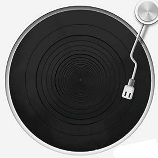 Tapis de Plateau Antistatique, Tapis de Disque pour Tourne-Disque Vinyle LP, Disque Mat pour Tourne-Disques, 3mm d’épaisseur, Accessoires De Lecteurs De Vinyle Phonographe(Noir, dia 295 mm) - Les Beatles, Paul McCartney, John Lennon, RIngo Starr, George Harrison