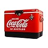   Coca-Cola-Ice-Chest-Beverage-Cooler-with-Bottle-Opener-51L-54-qt-85-Can-Capacity-Portable-Cooler-Red-and-Black-for-Camping-Beach-RV-BBQs-Tailgating-Fishing