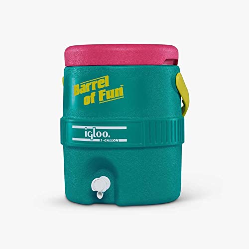 Igloo-2-Gallon-Retro-Party-Water-Jug-Cooler-Jade Igloo 2 Gallon Retro Party Water Jug Cooler Jade