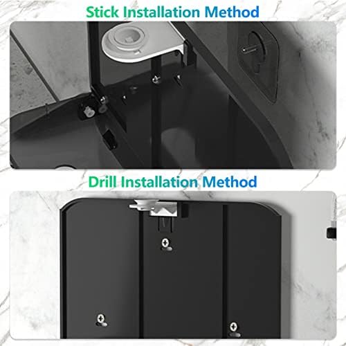 Sturdy Long-Lasting Trifold Dispenser Black