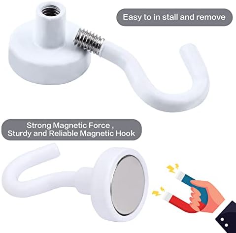 E BAvite Strong White Magnetic Hooks