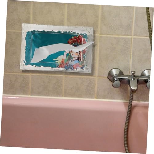 DECHOUS Transparent Tissue Box Holder for Home Office Kitchen Bathrooms