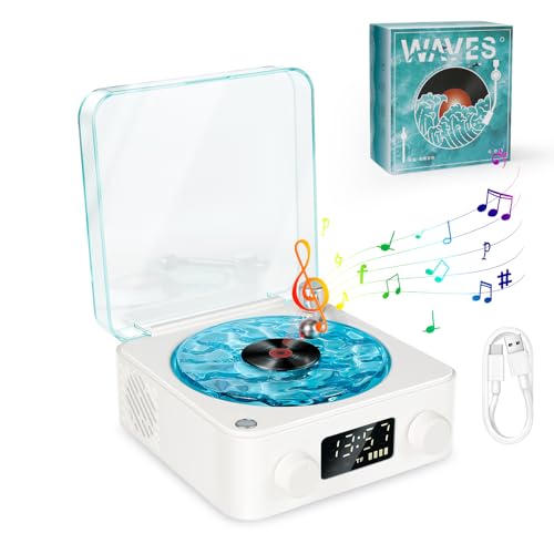 Le Lecteur de Vinyle Waves, Haut-Parleur en Vinyle avec lumière ondulée, Nouveau Lecteur de Vinyle 2024, Haut-Parleur Bluetooth Waves en Vinyle Compatible avec Bluetooth, TF, Mode AUX - Les Beatles, Paul McCartney, John Lennon, RIngo Starr, George Harrison Le Lecteur de Vinyle Waves, Haut-Parleur en Vinyle avec lumière ondulée, Nouveau Lecteur de Vinyle 2024, Haut-Parleur Bluetooth Waves en Vinyle Compatible avec Bluetooth, TF, Mode AUX