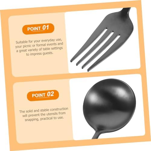 Stainless Steel Fork Spoon and Knife Set 304 Material Diamond-Shard Resistant