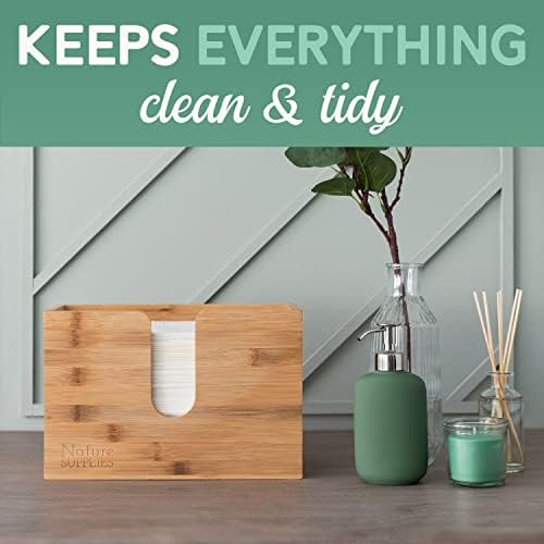 Bamboo Paper Towel Dispenser for Bathroom and Kitchen