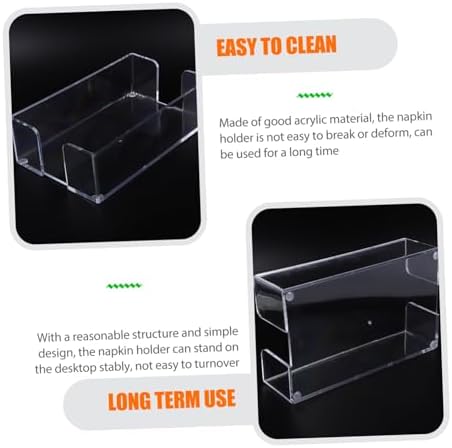LIFKOME Vertical Tissue Holder Upright Napkin Organizer