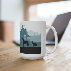 Animal Farm Ranches Livestock 15oz Coffee Mug, Country Kitchen Gift, Barn Animal Tea Cup, Rural Farmhouse Decor Animal Farm Ranches Livestock 15oz Coffee Mug Country Kitchen Gift Barn Animal Tea Cup Rural Farmhouse Decor