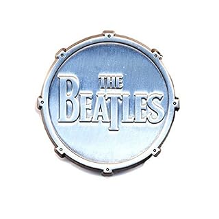 Badge à épingle The Beatles : Drum - Les Beatles, Paul McCartney, John Lennon, RIngo Starr, George Harrison