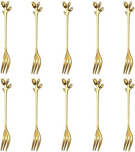 Auction-Winning Mini Forks for Appetizers Desserts 10PCS