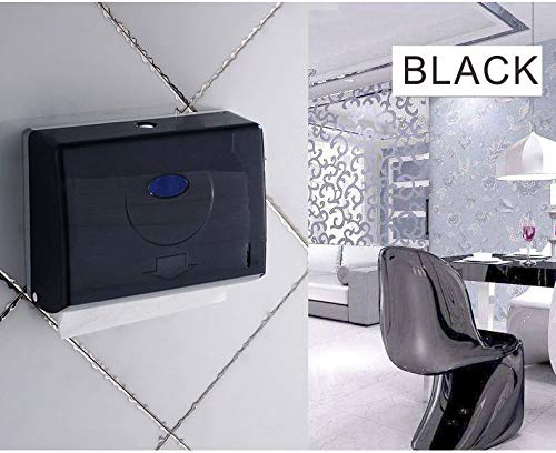 Professional Black Wall-Mounted Paper Towel Dispenser