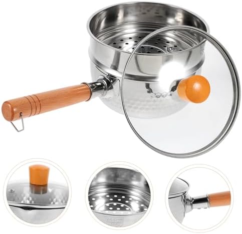 Gleavi Milk Pan with Steamer Bracket Set