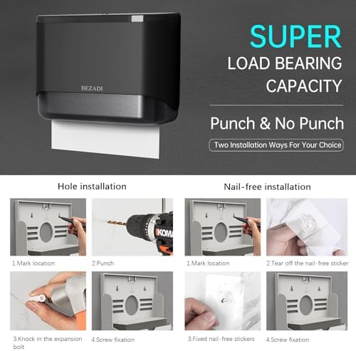 Wall-Mounted Large Capacity Tissue Dispenser