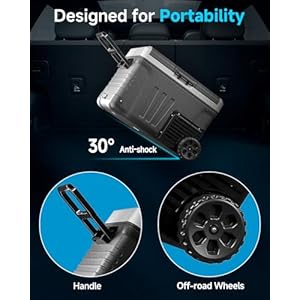   Car-Fridge-Portable-12V-Refrigerator-37-Quart35L-Electric-Cooler-with-1224V-DC110-240V-AC-for-Truck-Van-RV-Camper-SUV-12v-Cooler-with-Wheels-for-Camping-Boat-Travel-468F