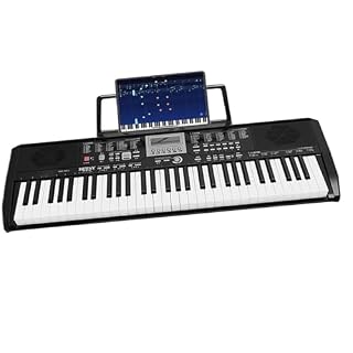clavier électronique piano Clavier Électronique Instrument Débutant Adulte Auto-apprentissage Multifonctionnel Performance Débutant Clavier Électronique Noir(130) - Les Beatles, Paul McCartney, John Lennon, RIngo Starr, George Harrison