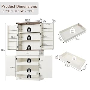   71-Tall-Kitchen-Pantry-Cabinet-with-3-Drawers-Farmhouse-Storage-Cabinet-with-6-Barn-Door-Shelveswith-Load-Bearing-Steel-Pipe-and-Adjustable-ShelvesPantry-Organizer-for-KitchenLiving-RoomWhite
