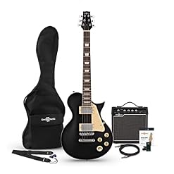 Taille standard Guitare électrique noire adulte kit de démarrage pour débutant avec ampli - Les Beatles, Paul McCartney, John Lennon, RIngo Starr, George Harrison