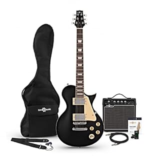 Taille standard Guitare électrique noire adulte kit de démarrage pour débutant avec ampli - Les Beatles, Paul McCartney, John Lennon, RIngo Starr, George Harrison