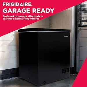   Frigidaire-EFRF5003-BLACK-Chest-Deep-Freezer-GARAGE-READY-50-Capacity-Black-Adjustable-Thermostat-Removable-Vinyl-Coated-Wire-Basket-Easy-Defrost-Drain-5-cu-ft