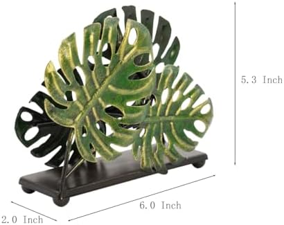 Olgift Metal Ginkgo Leaves Napkin Holder