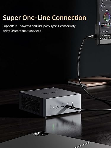 MINIS FORUM UM790 Pro Mini PC, AMD Ryzen 9 7940HS 8-Core-CPU 64 GB DDR5/1 TB SSD Mini-Desktop-Computer, AMD Radeon 780M, HDMI/USB4-Verbindung, WLAN, BT, USB3.2×4 – Bild 7