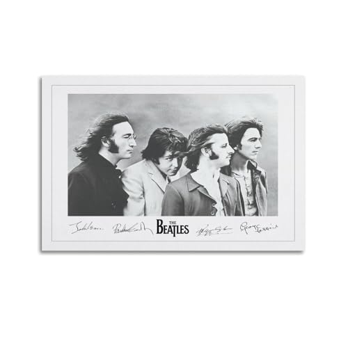 DATOZA Poster d’art vintage The Beatles – Peinture sur toile – Impression d’art moderne pour chambre à coucher – 60 x 90 cm - Les Beatles, Paul McCartney, John Lennon, RIngo Starr, George Harrison DATOZA Poster d'art vintage The Beatles - Peinture sur toile - Impression d'art moderne pour chambre à coucher - 60 x 90 cm