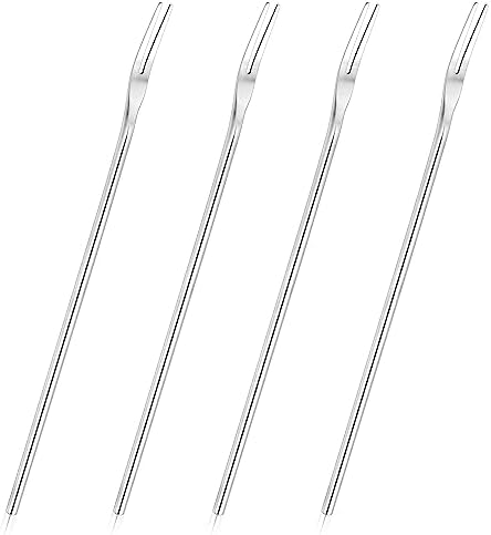 Premium 4-Piece Stainless Steel Pickle Fork Set for Kitchen Use