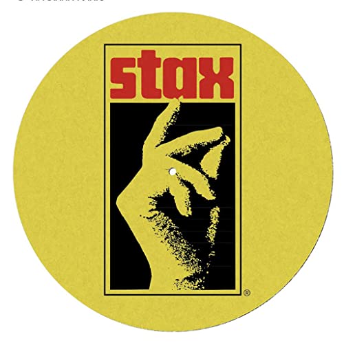 Pyramid International STAX Tapis de tourne-disque pour mixage, griffoir DJ et écoute à la maison (motif logo) – Produit officiel - Les Beatles, Paul McCartney, John Lennon, RIngo Starr, George Harrison Pyramid International STAX Tapis de tourne-disque pour mixage, griffoir DJ et écoute à la maison (motif logo) – Produit officiel